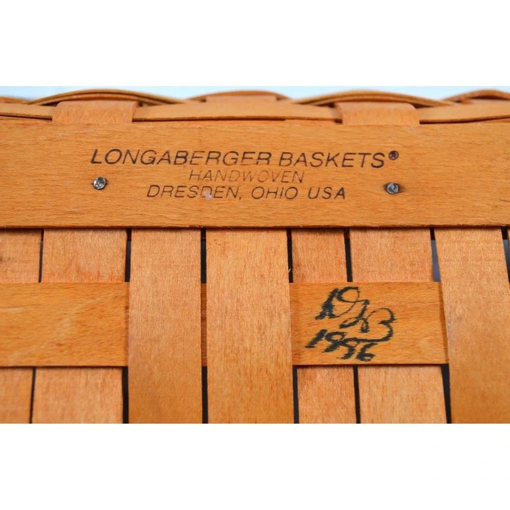 1996 Longaberger Holiday Cheer Basket Clot. Liner‎ & Protector 12L x 8W x 4.25H